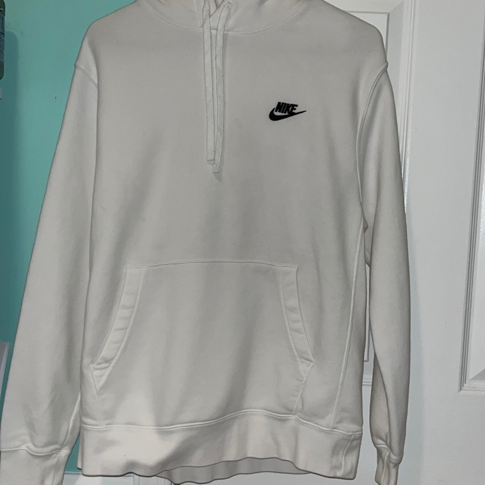 white nike hoodie - size M